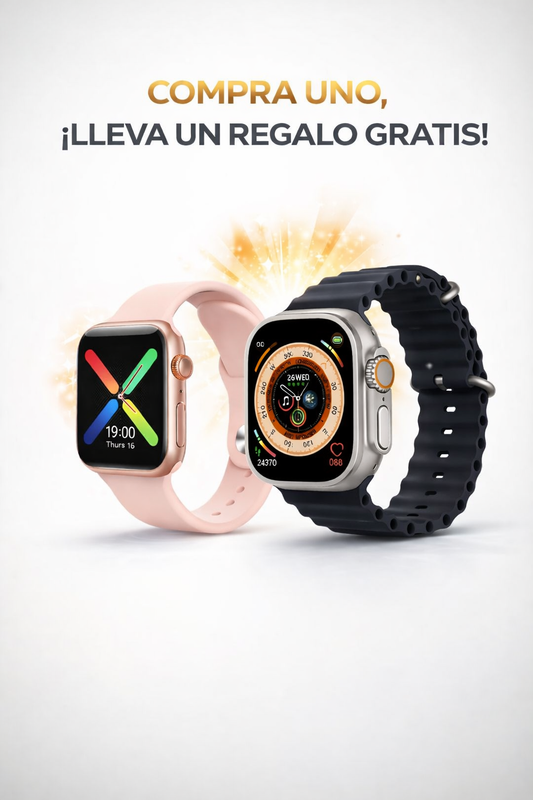Ultra Pro + Serie 10 Rosa — 2 Smartwatches al Precio de 1