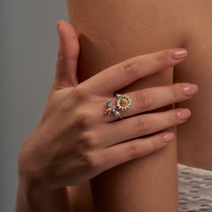 Anillo Girasol Premium + Segundo Anillo Gratis