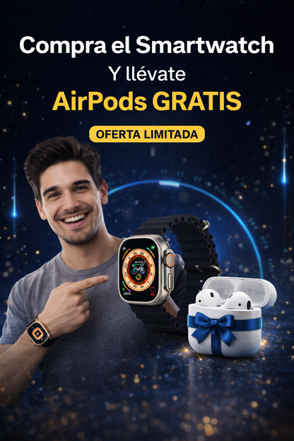 Ultra Pro Smartwatch — Auriculares Premium de Regalo